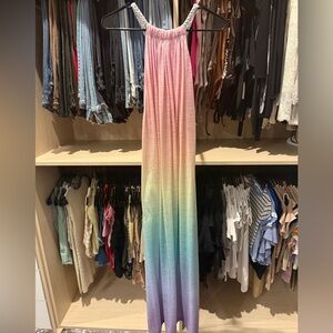 Pitusa Rainbow Ombré Maxi Dress